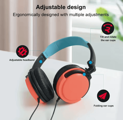 Wired Gaming Headset with Microphone & Volume Control