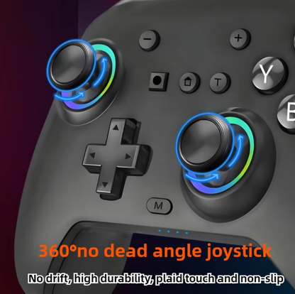 Wireless Joystick for Nintendo Switch, PC & Smartphone | RGB Bluetooth Gaming Controller