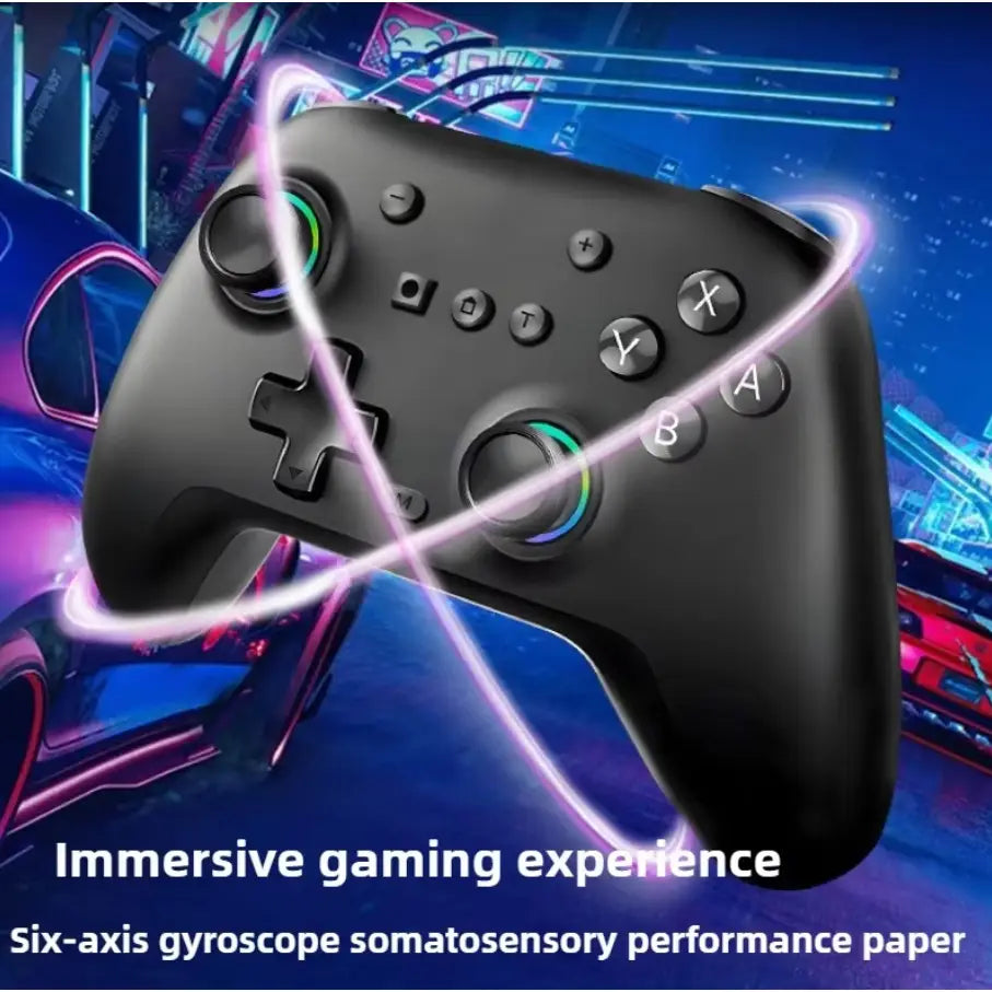 Wireless Joystick for Nintendo Switch, PC & Smartphone | RGB Bluetooth Gaming Controller