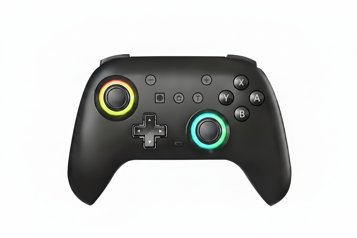 Wireless Joystick for Nintendo Switch, PC & Smartphone | RGB Bluetooth Gaming Controller