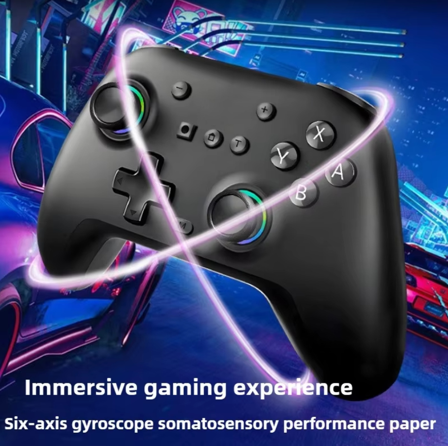 Wireless Joystick for Nintendo Switch, PC & Smartphone | RGB Bluetooth Gaming Controller
