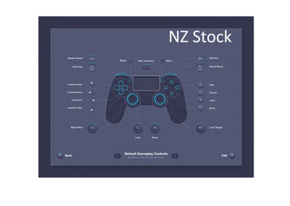 Premium Wireless PS4 Controller Navy Blue | Bluetooth Gamepad for PS4 & PC