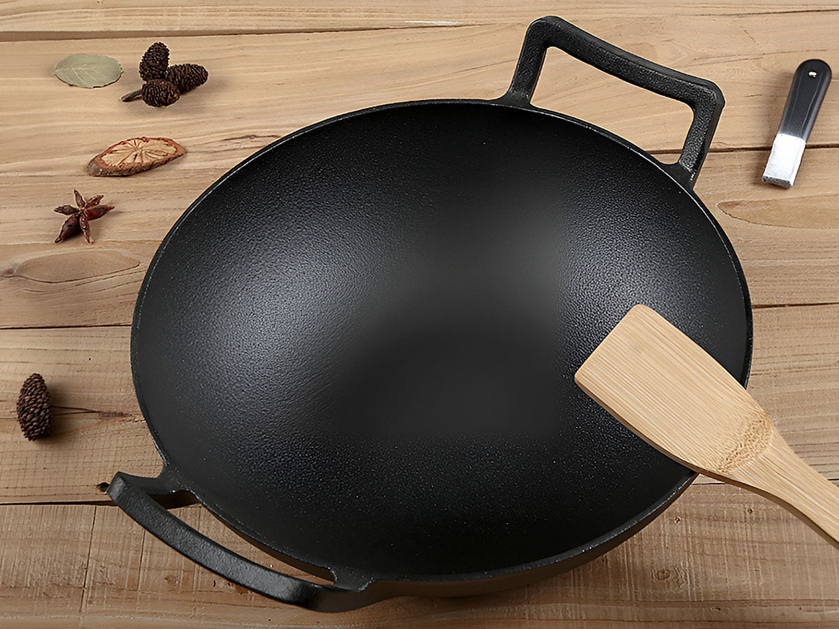 Cast Iron Wok Pan 36CM