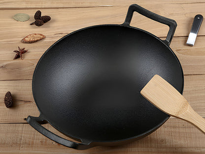 Cast Iron Wok Pan 36CM