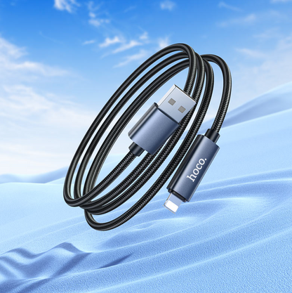 X112 USB to iPhone Fast Charging Cable 2.4A LED Display