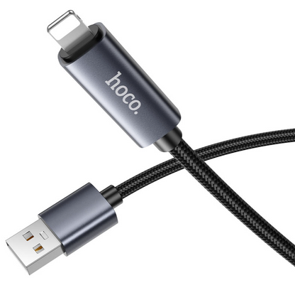 X112 USB to iPhone Fast Charging Cable 2.4A LED Display