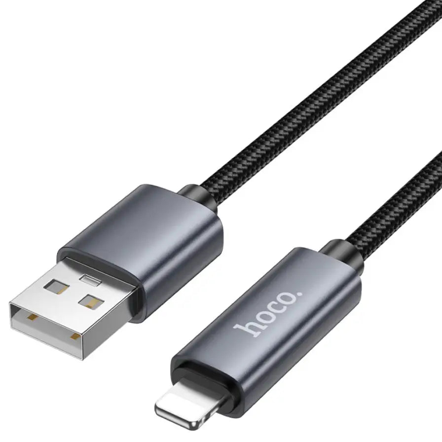 X112 USB to iPhone Fast Charging Cable 2.4A LED Display
