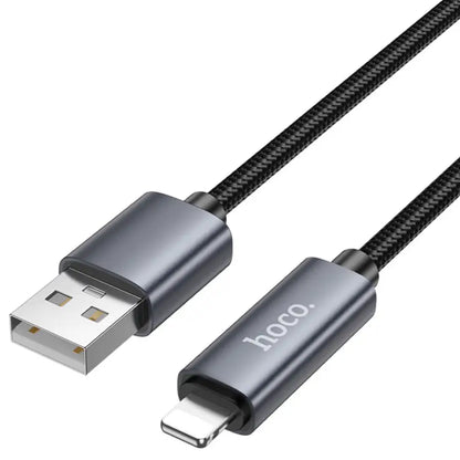 X112 USB to iPhone Fast Charging Cable 2.4A LED Display