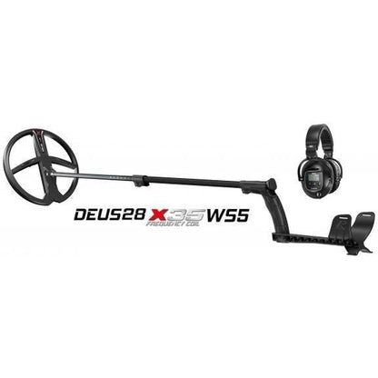 XP Deus Lite w/ 28cm (11") X35 Coil w/ WS5 Headphones Metal Detector