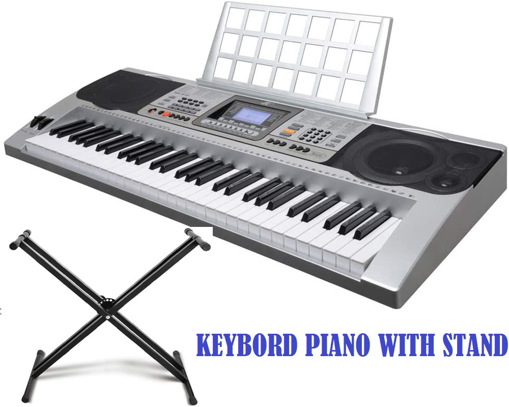 Electronic Keyboard Piano and Piano Stand