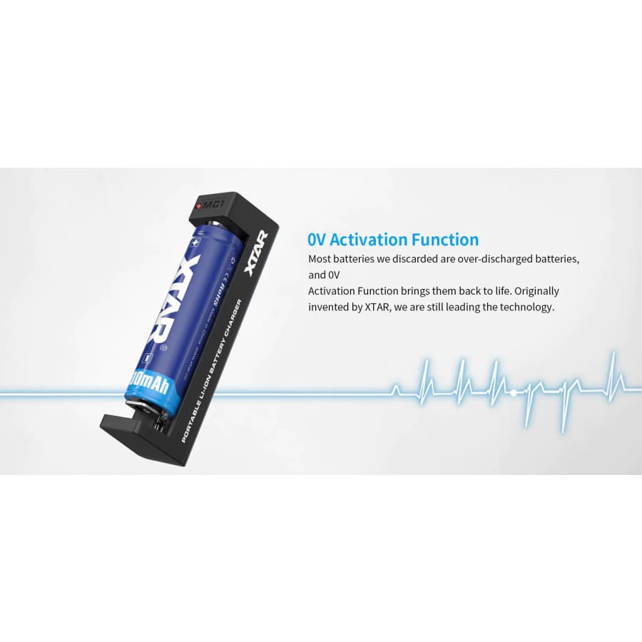 XTAR MC1 1 Bay USB Battery Charger