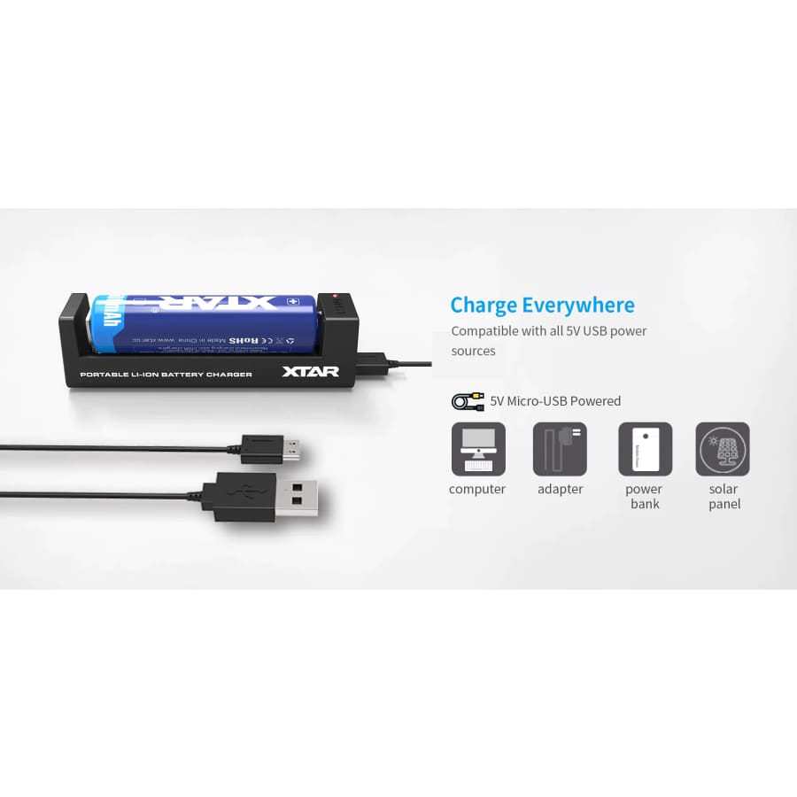 XTAR MC1 1 Bay USB Battery Charger