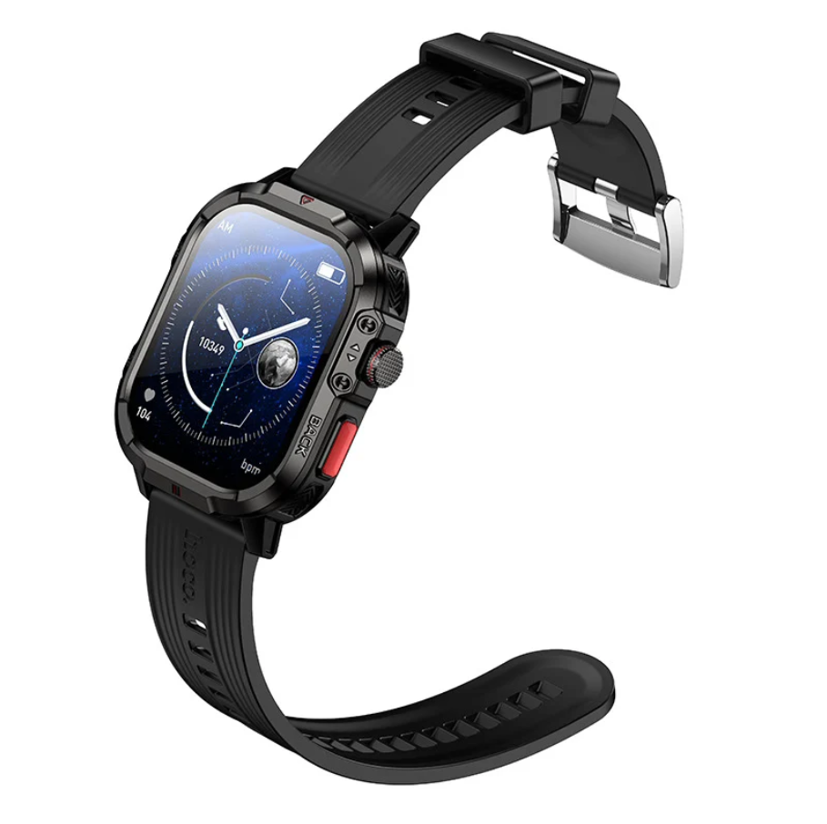 Rugged Outdoor GPS Smartwatch with Bluetooth Calling, 1.95" HD Display (Y45)