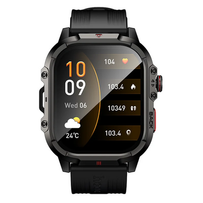 Rugged Outdoor GPS Smartwatch with Bluetooth Calling, 1.95" HD Display (Y45)
