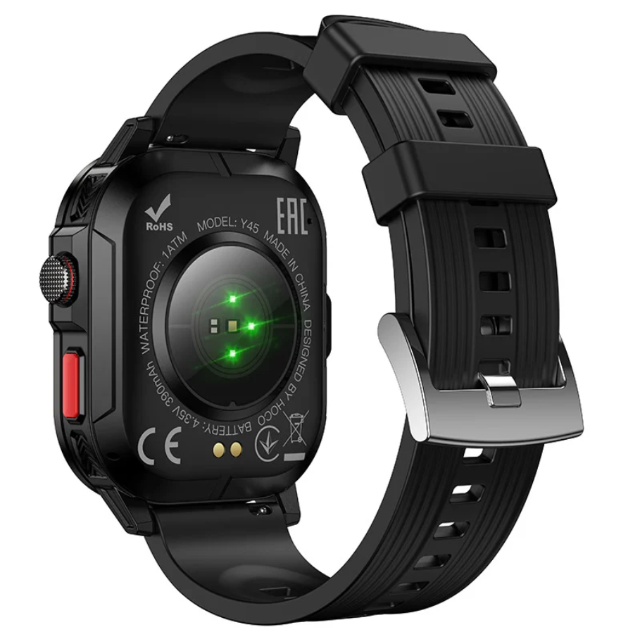 Rugged Outdoor GPS Smartwatch with Bluetooth Calling, 1.95" HD Display (Y45)