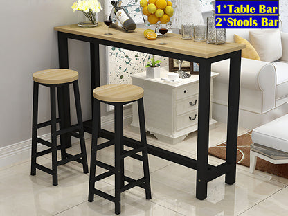 Bar Table Set with Bar Stools Chairs