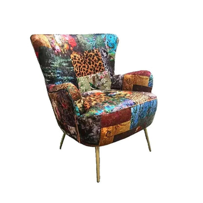 Yorkshire Patchwork Armchair - Leopard at online8 furniture store Auckland