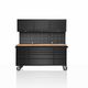 72 Inch 18 Drawers black Steel Tool Chest