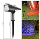 Solar 7 LED Outdoor Waterproof Garden Tree Projector Spotlight - Colour Changing