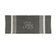 Monogram Tea Towel Charcoal with White Stripe