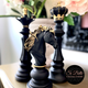 Black Ornamental Chess Pieces