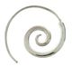 Stg Silver Spiral Twist Earrings