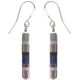 Silver Earrings with Miyuki Tila beads 