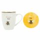 Queen Bee Ceramic Mug And Coaster Set