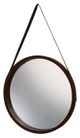 Leather Round Mirror-Large