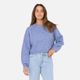 Rusty Sundae Oversized Cropped Crew Neck - Periwinkle