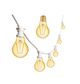 15m 20 Large A60 Amber Bulbs White Cable Connectable Weatherproof Outdoor Festoon Lights