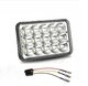 45W LED Headlight Replace Projector Rectangular Headlamp