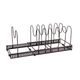 DS BS Adjustable Pot Lid Organizer Dividers Rack 7 Grid-Bronze