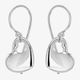 Sterling Silver Heart Drop Earrings