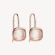 Aura Rose Gold Plate Rose Quartz Earring