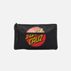 Santa Cruz Classic Dot Pencil Case - Dual Zip Black