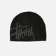 Stussy Debossed Stock Skull Beanie - Black