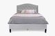 Lizina Queen Bedframe - Light Grey