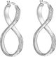 Sterling Silver Figure 8 Earrings