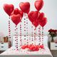 Red Heart Balloon Decoration Kit