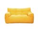 Two-Seater Bean Bag Chair-Yellow