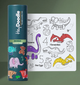 Hey Doodle - Dinosaur Roar Reusable Activity Mat (Mini)