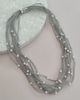 Last 1! Silver 7 Strand Charlotte Necklace Magnetic 49cm