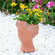 Terracotta Visage Head Planter