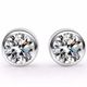 925 Sterling Silver CZ Diamond Studs 