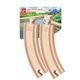 Hape Long Curved Train Tracks (4pc)