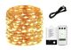 2 Way Powered USB and Battery 10m Copper Wire Battery Seed String Lights with Remote Control - Warm White