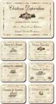 Placemats Wine Labels Set/6