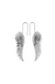 Mini Cupid's Wings Earrings Silver