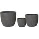 Indiana Clayfibre Pot Pebble-Set of 3